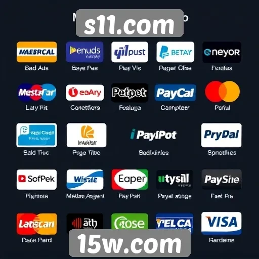 Diversidade de métodos de pagamento no s11.com