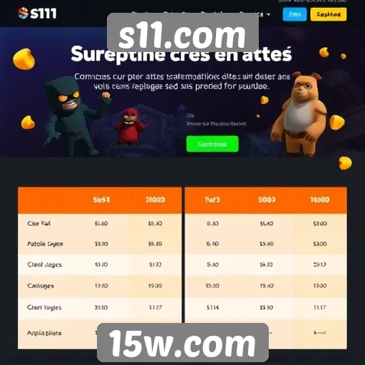 Comparativo entre s11.com e outros sites de jogos